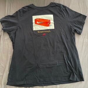 The Nike Tee Sneaker Box Shirt Black size XXL